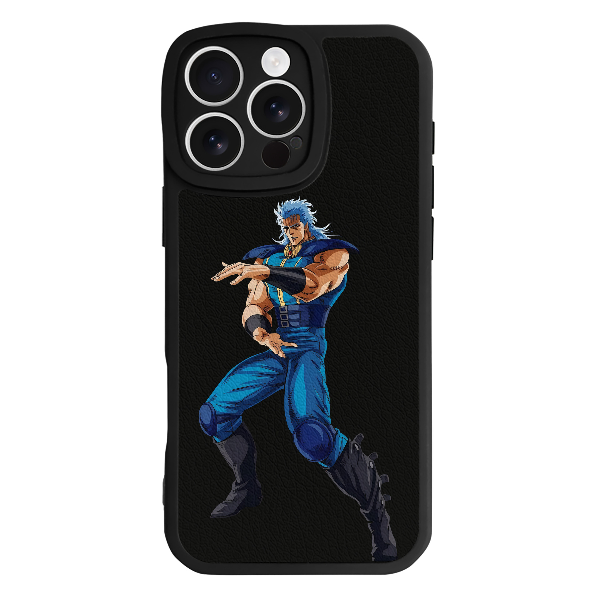 （画像用） 北斗の拳 Fist of the North Star 【iPhone 16シリーズ対応】シリコンスマホケース（レザー調） 材質：シリコン